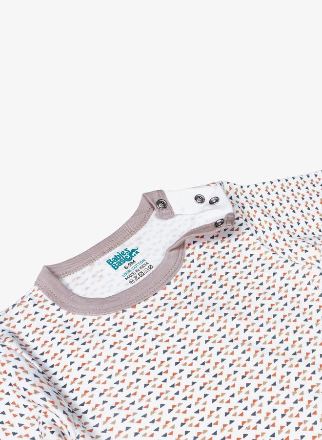 بابيز_بيسك طقم 5 قطع - مريلة، رومبر، قفازات، قبعة، وبدلة نوم - Image 5